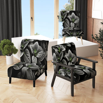 Grey Plants Botanical Serenity - Traditional Accent Side Chair